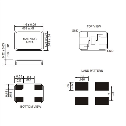 R1612-26.000-8-F-1530-TR,R1612,26MHZ,Rubyquartz晶振