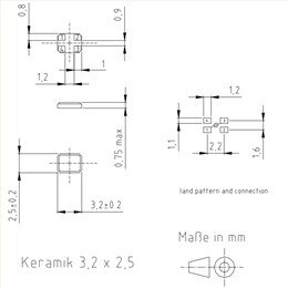 XMP-8100系列晶振,XMP-8135-1A-12pF-32MHz,3225mm,KVG晶振品牌