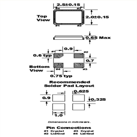 FC2BSCCDM25.0-T3,FC2BS系列,福克斯美国晶振,25MHZ,2520mm