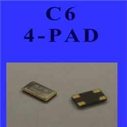 6035mm小尺寸晶体,C6系列晶振,PDI石英晶振,四脚贴片晶振