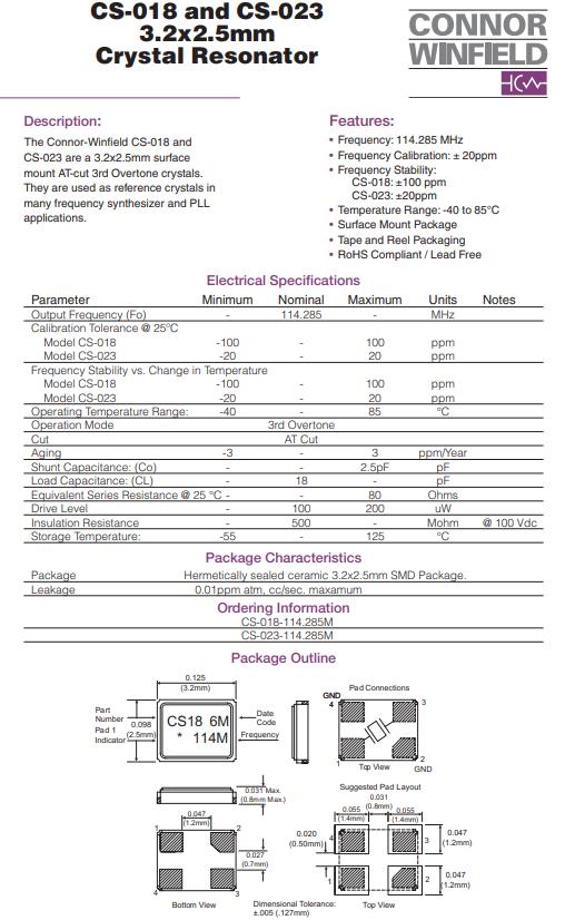 CS-018，CS-023