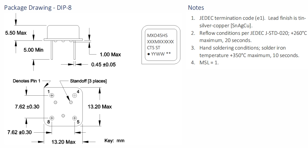 MXO45HS or MXO45HST 