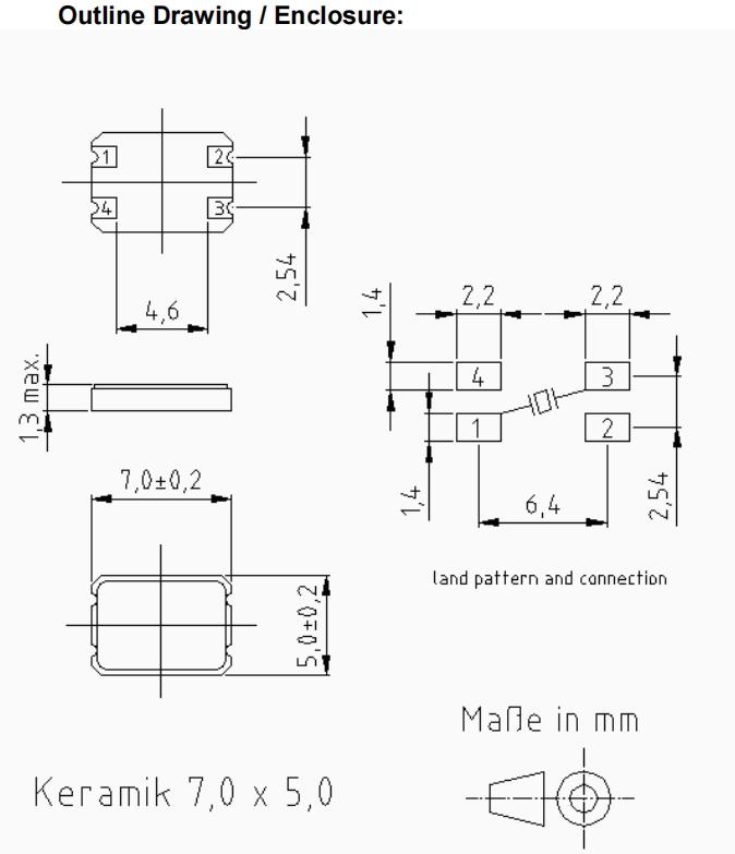 XMP-5135-1A-16pF-26MHZ,KVG陶瓷晶振,6G蓝牙晶振